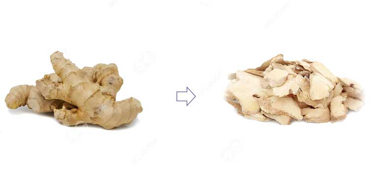 dried ginger process